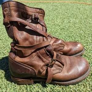 Vintage Shoe Company Leather Boots